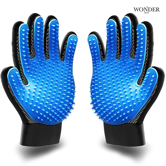 Pet Hair Remover & Massage Brush Glove